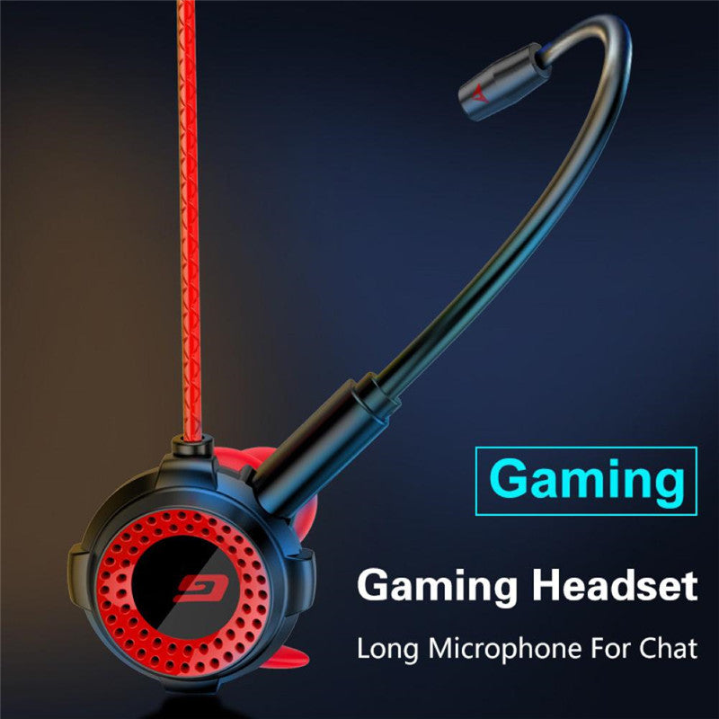 E-sports Headset With Microphone Pluggable Game Mobile Game Earphone